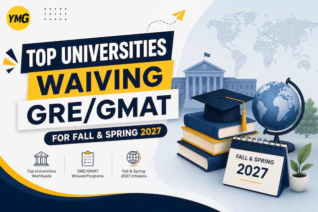 Universities Waiving GRE/GMAT for Fall & Spring 2027 article image