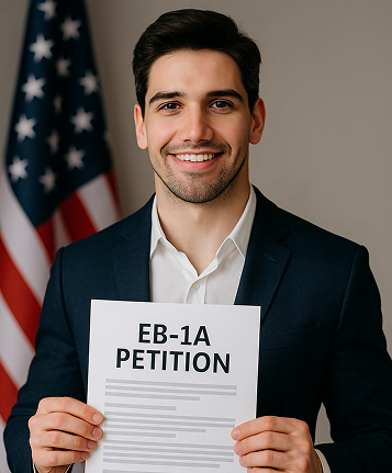 Man holding petition